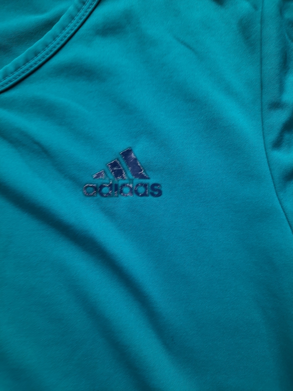 adidas Teal Short-Sleeve Crew Neck Women's Tee - Picture 3 of 5